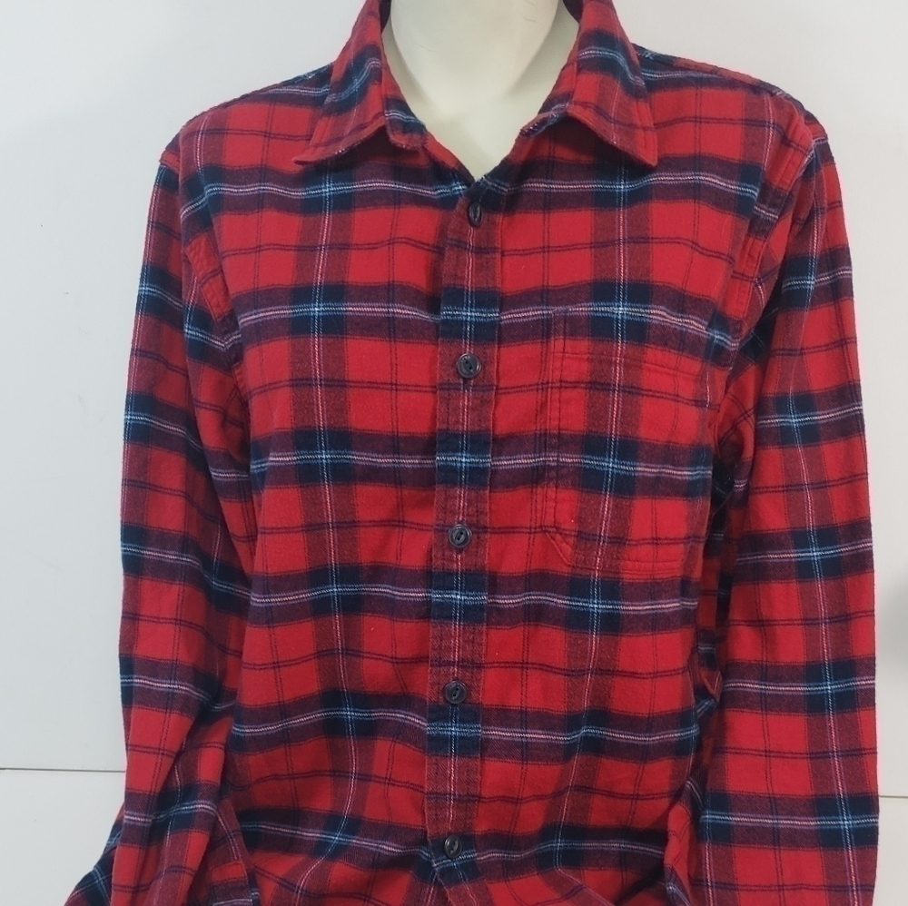 Roots Plaid Button Up Shirt